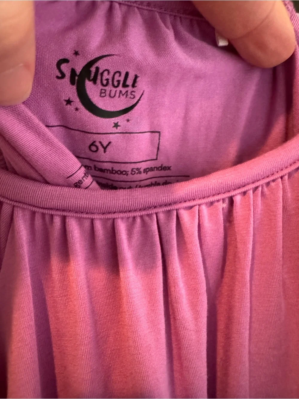 Girls Bamboo Nightgown 6Y PURPLE